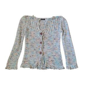 BCBGMaxAzria Women's Size‎ S Button Down Cardigan Knitted Bratz Y2K Boho
